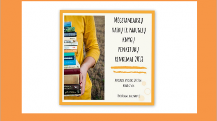 Moksleiviai kviečiami rinkti mėgstamiausių 2018 m. knygų penketukus