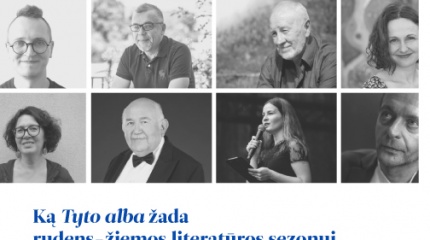 Rugsėjo 7 d.: susitikimas su leidyklos „Tyto alba“ autoriais