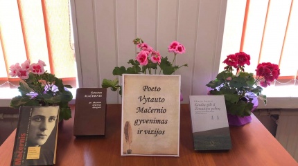 Literatūrinė-muzikinė popietė ,,Poeto Vytauto Mačernio gyvenimas ir vizijos”