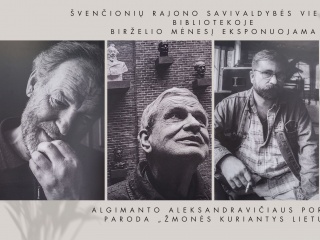 Algimanto Aleksandravičiaus portretų paroda „Žmonės kuriantys  Lietuvą“